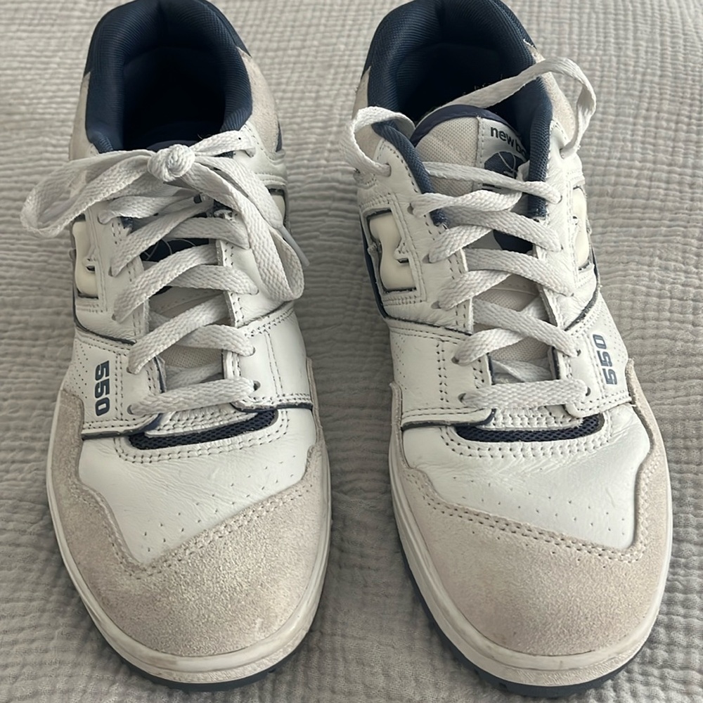 New Balance 550 blue and white